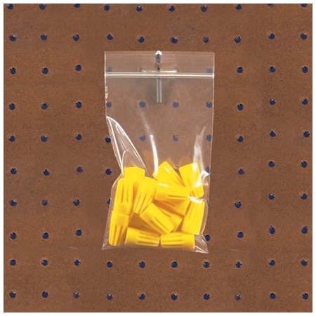 Bsc Preferred 5 x 8'' - 4 Mil Reclosable Poly Bags w/ Hang Hole, 1000PK BUY03998469